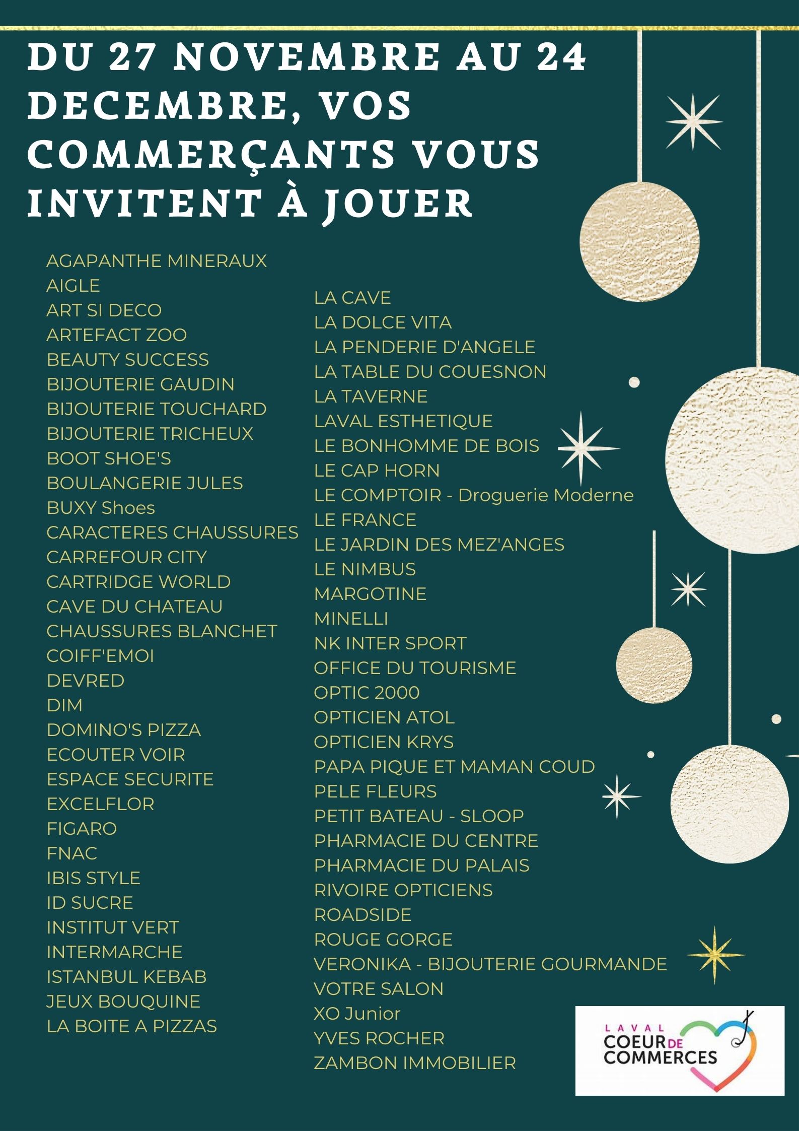 ANIMATIONS VITRINE MAGIQUE 2021 Affiche participants