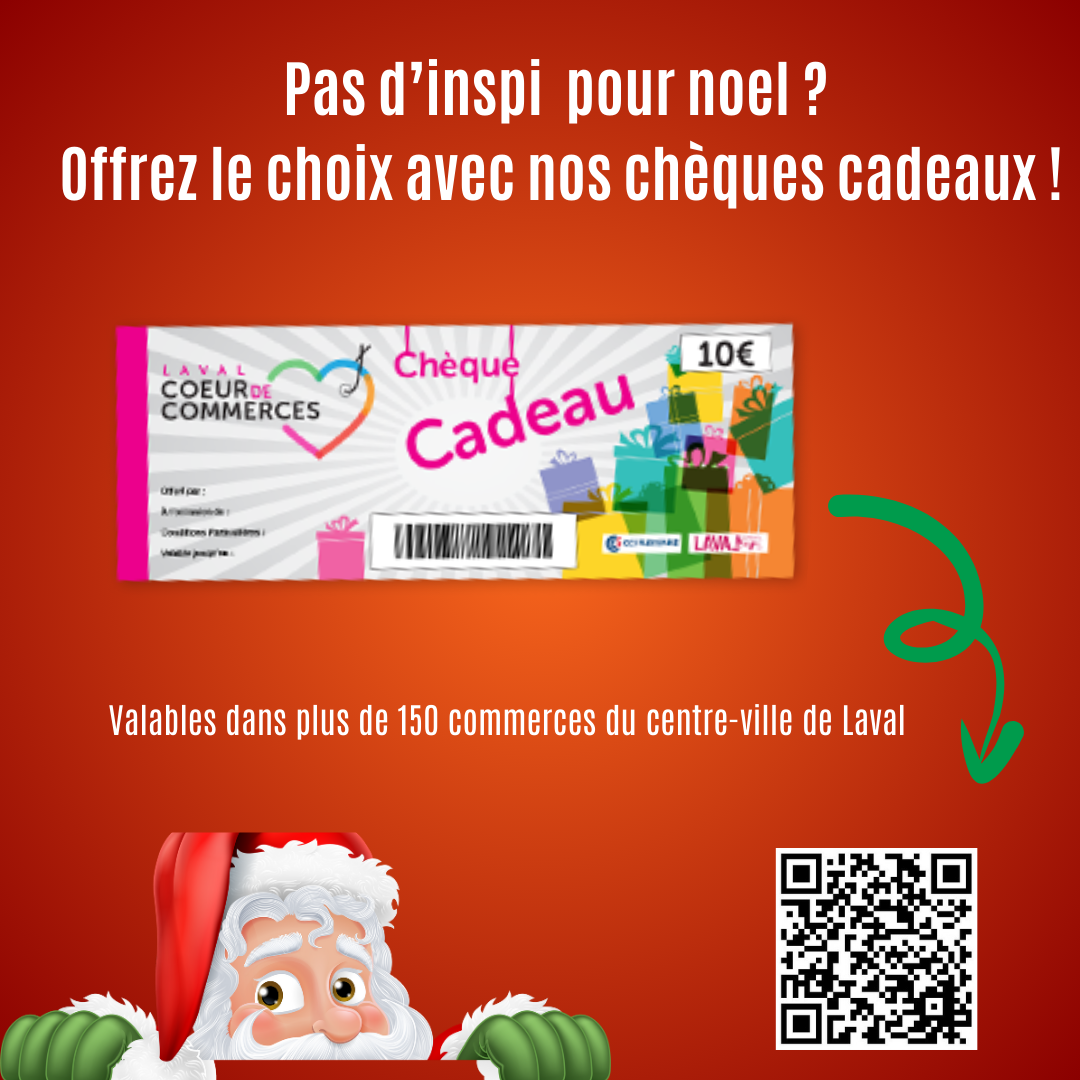Plus d'hésitation ! le meilleur cadeau : le chèque cadeau !