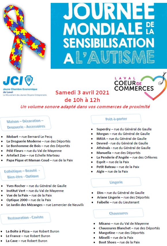 commerçants journee autisme 2021 laval
