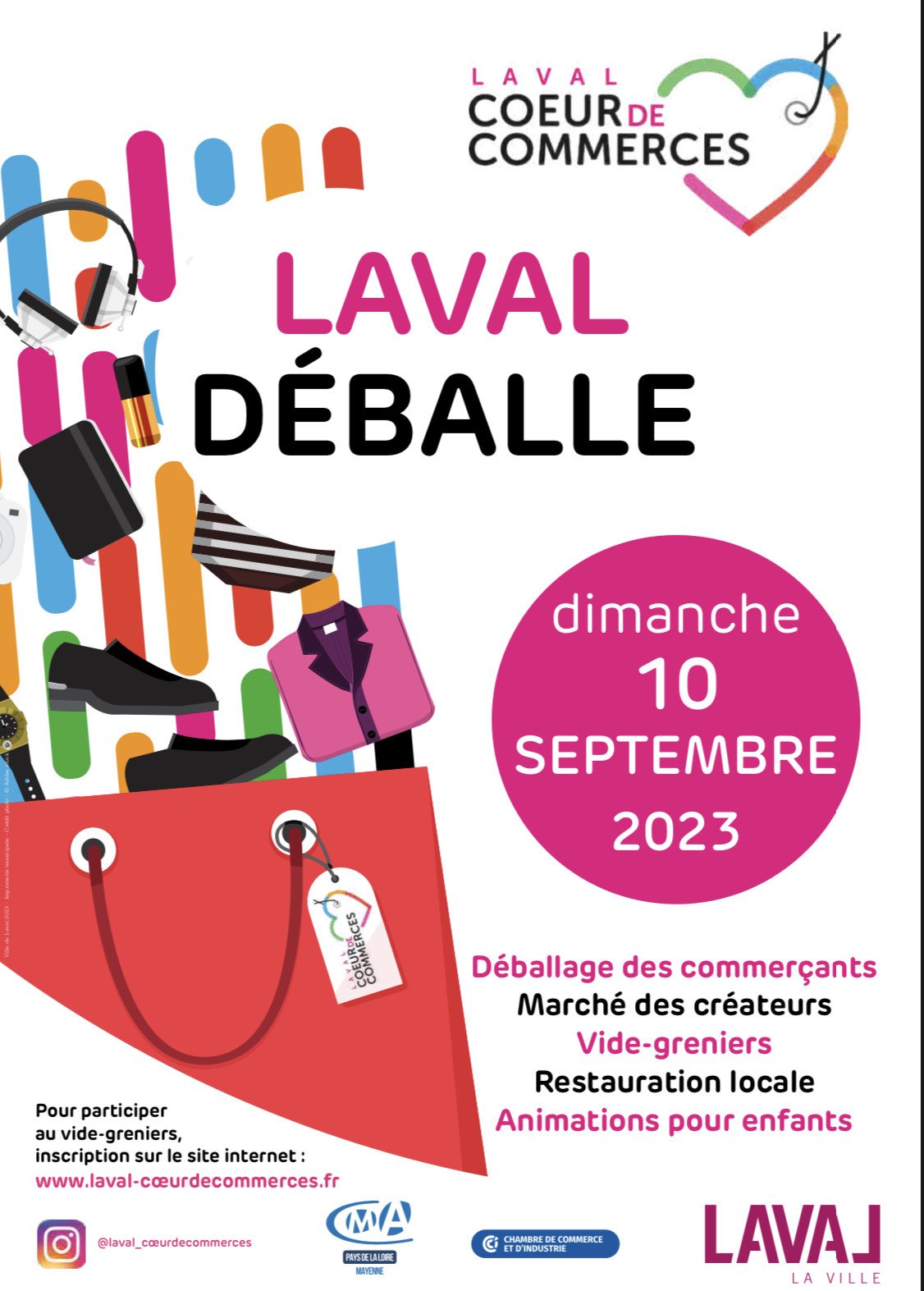Laval Déballe : 10 septembre 2023 BRADERIE -VIDE GRENIERS